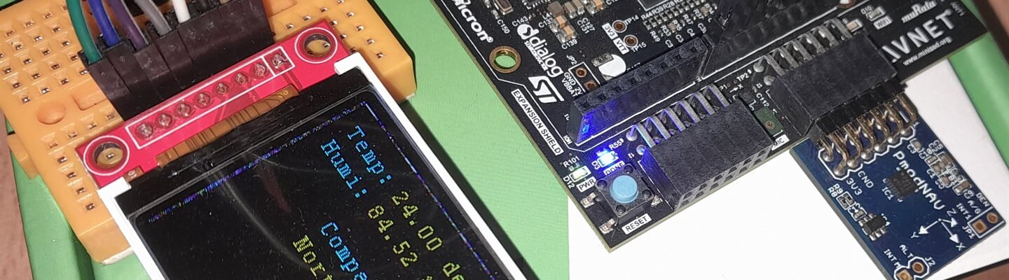 Path to Programmable III with MiniZed: 10-DoF Pmod NAV, TFT LCD - How many sensors are too many sensors?